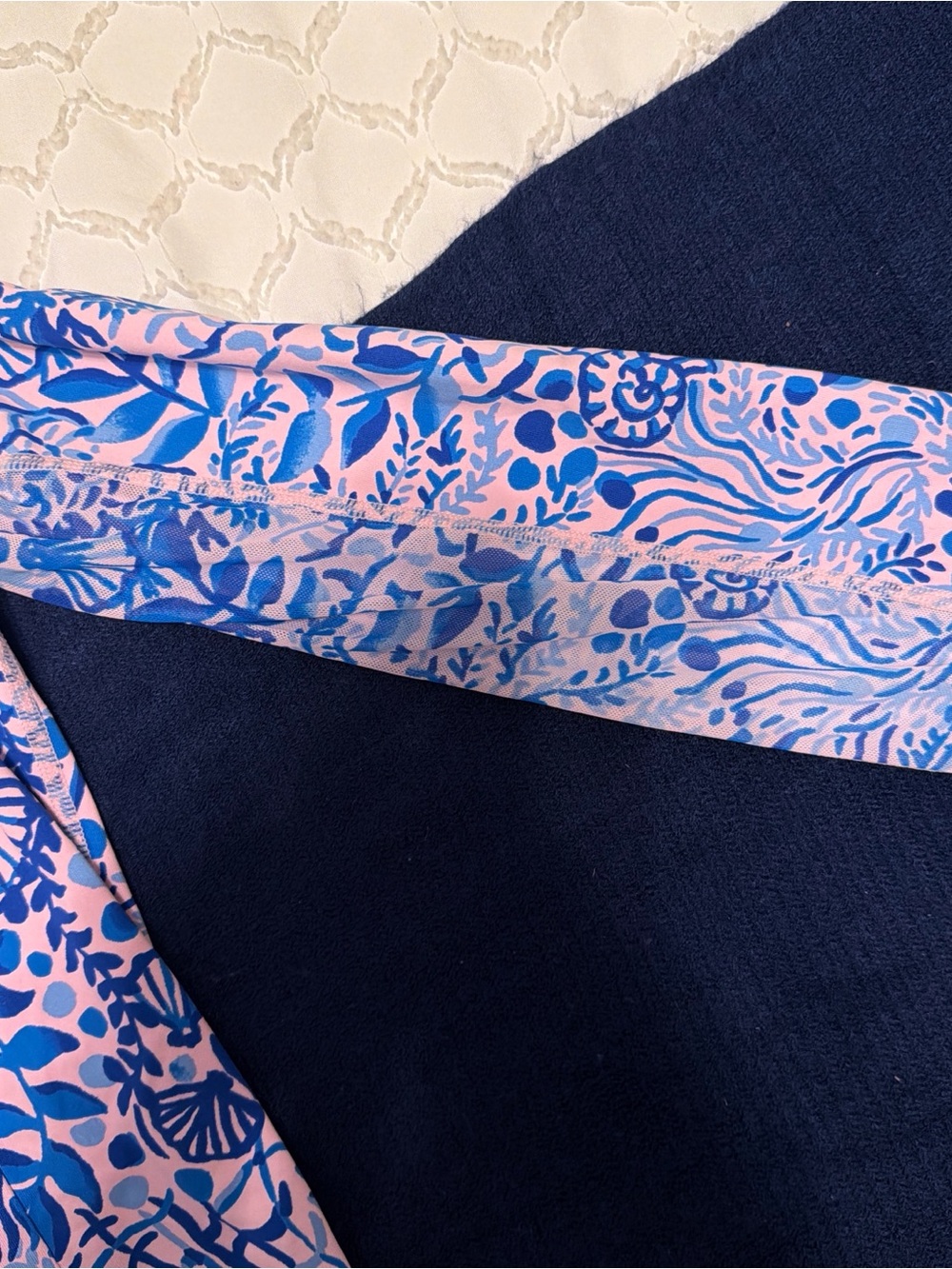 Lilly Pulitzer Pink & Blue Long Sleeve Pullover - Picture 2 of 3